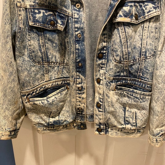 Real vintage acid wash jean jacket - Picture 2 of 12